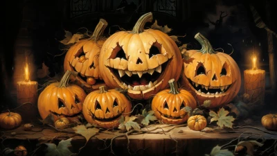 Halloween Pumpkin Night theme for Facebook