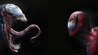 Venom vs Spiderman comics theme for Facebook
