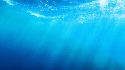 Relaxing ocean underwater sun rays theme for Facebook