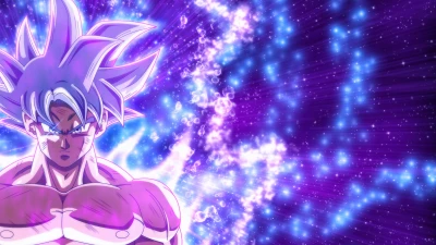 Ultra Instinct Goku Dragon Ball Cosmic Anime theme for Facebook
