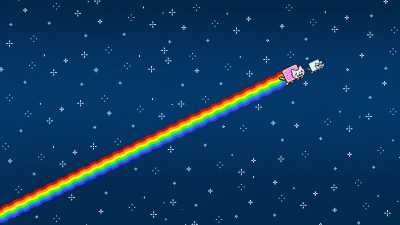Cute Nyan Cat Meme theme for Facebook